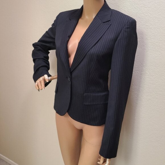VINTAGE PIERRE CARDIN PARIS TAILORED FITTED BLAZER JACKET HANDSTITCHED sz 40 - Picture 3 of 7